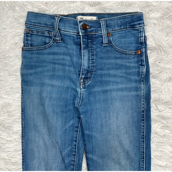Madewell 10" High-Rise Skinny Jeans in Bradshaw Wash Size 25x27 - Blue - Picture 6 of 11